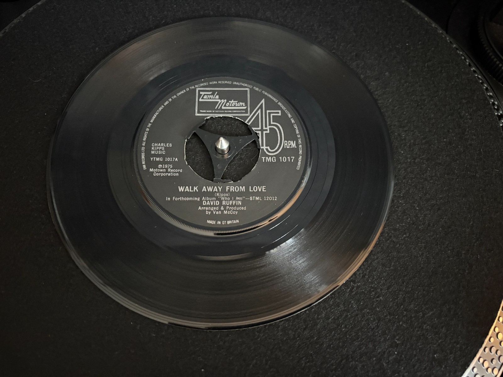 David Ruffin Walk Away From Love UK 1975 Tamla Motown 7" Vinyl VG