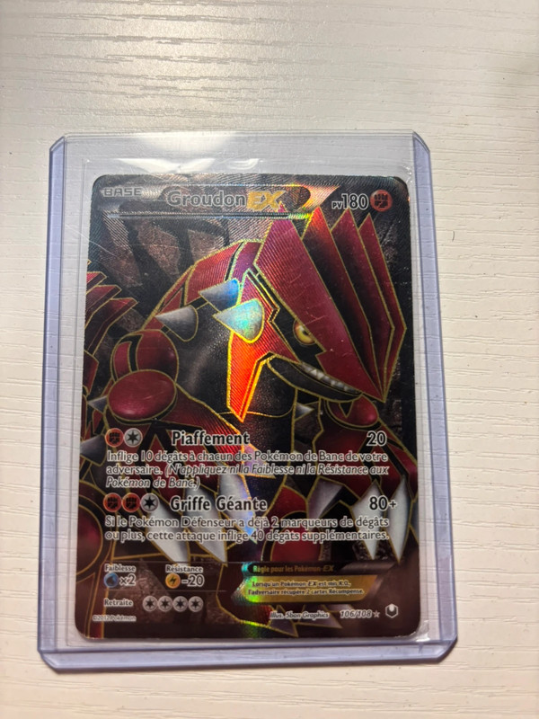 Carte Pokémon Groudon ex 106/108
