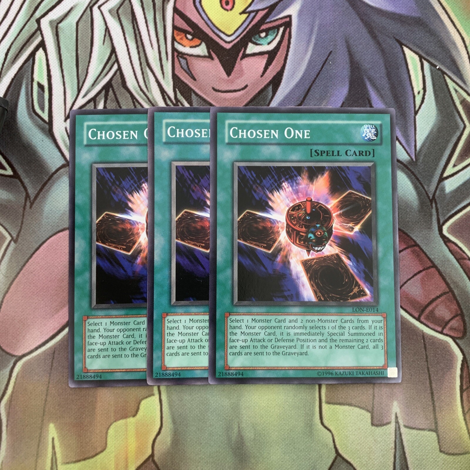 LON-E014 x3 Chosen One Common Excellent Condition Yugioh -