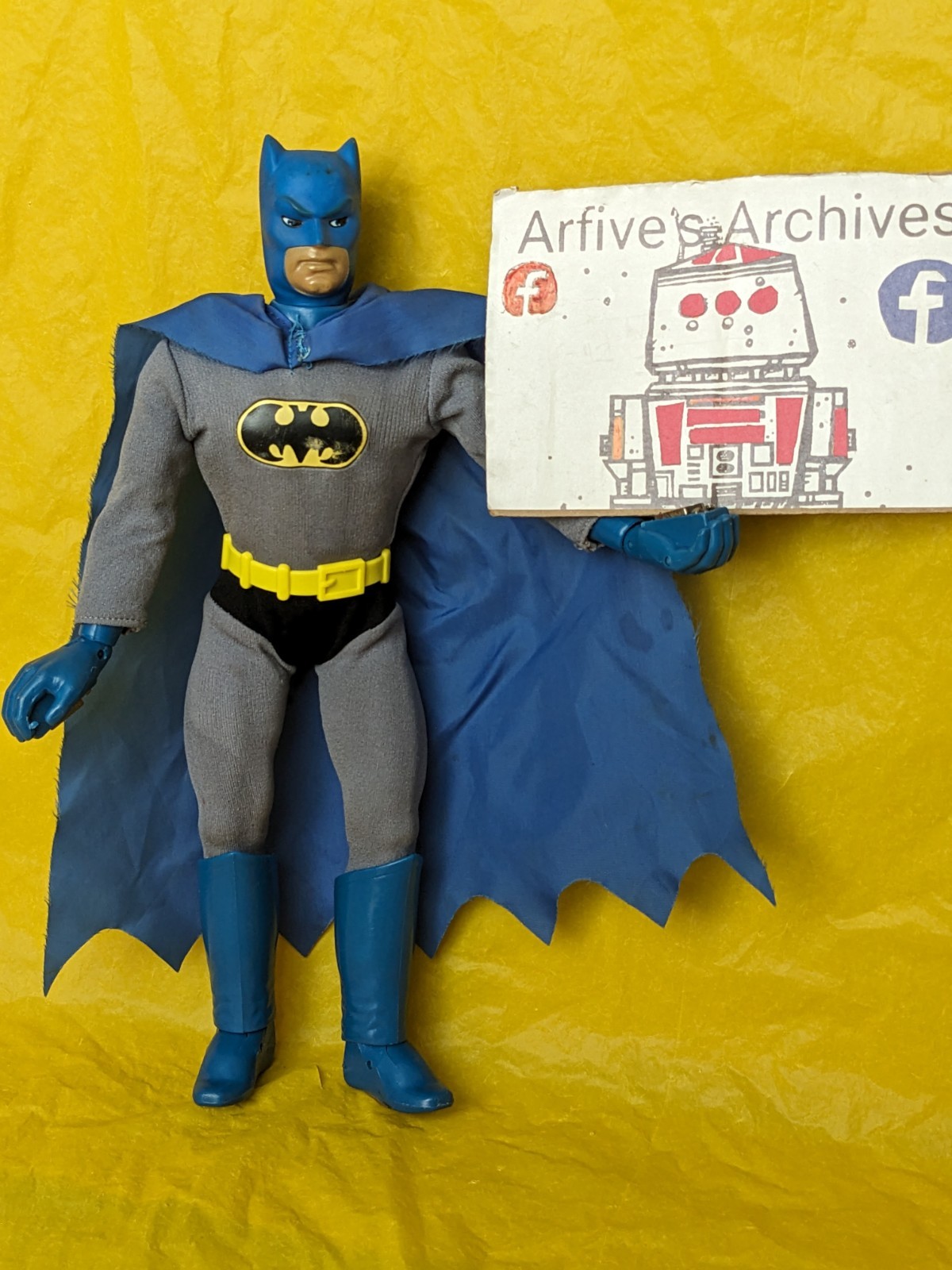 🔵🟡 Vintage Mego MAGNETIC BATMAN 1978 🟡🔵