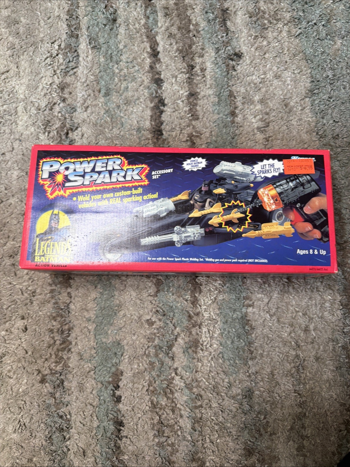Legends Of Batman POWER SPARK BATMOBILE Action Vehicle Set 1995 Kenner RARO Nuovo