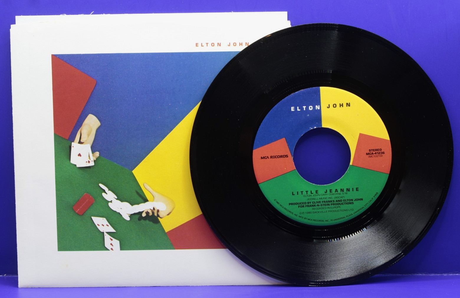 ELTON JOHN  Little Jeannie 45 RPM w/PS  MCA 41236  NM/UNPLAYED
