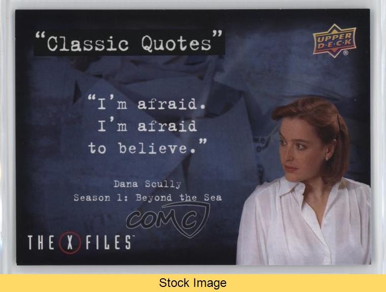 2025 The X-Files Government Conspiracies Edition Quotes Dana Scully READ 0w6