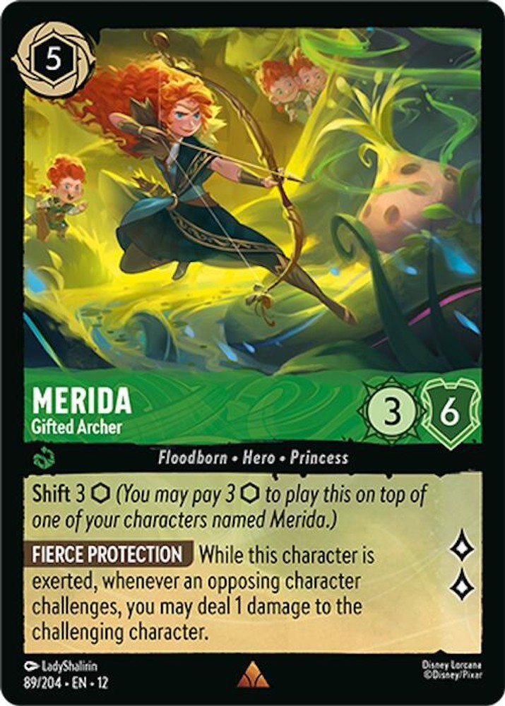 Disney Lorcana TCG Merida - Gifted Archer LP Wilds Unknown 89/204