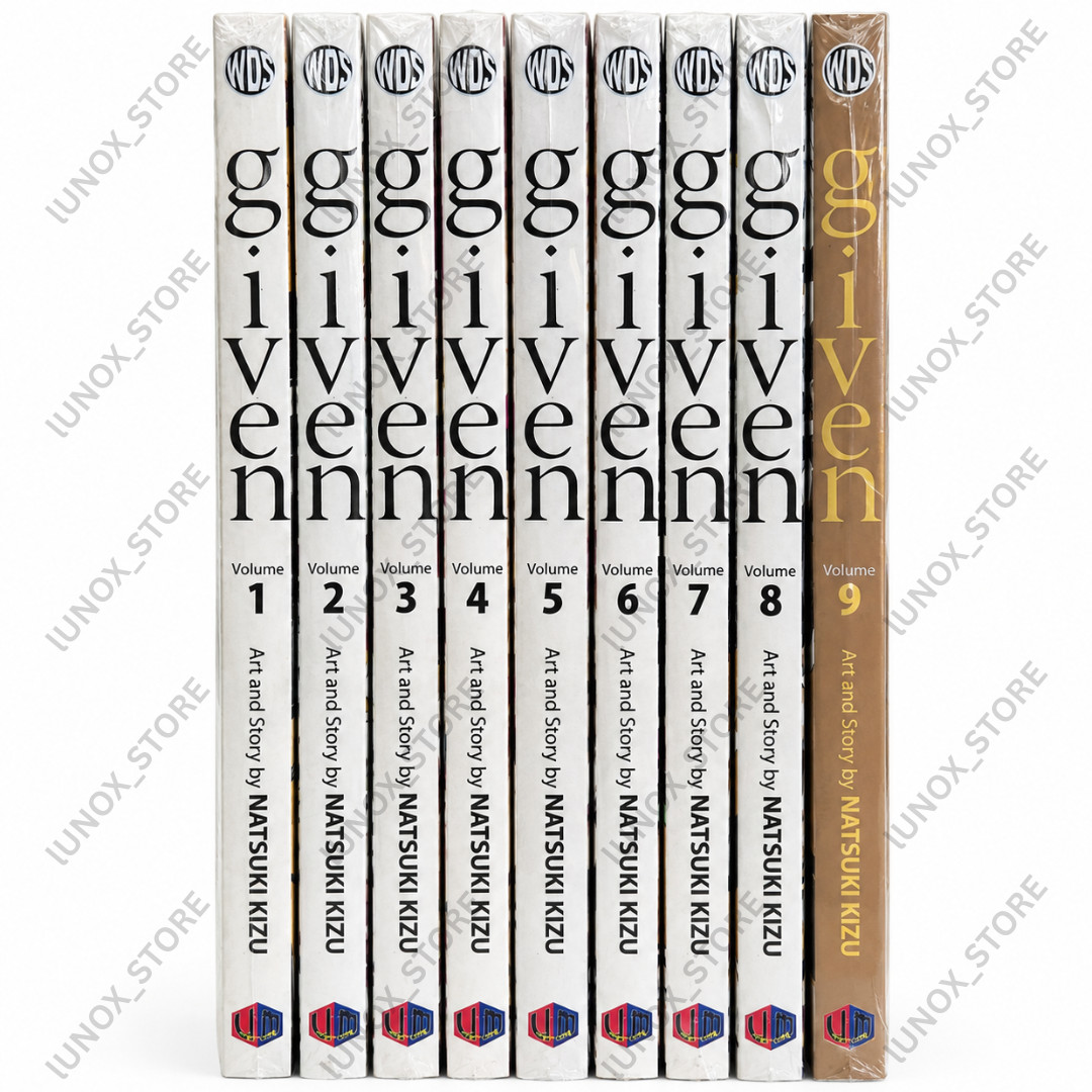 Given Manga Vol. 1-9 set completo versione inglese fumetto nuovo di Natsuki Kizu | DHL