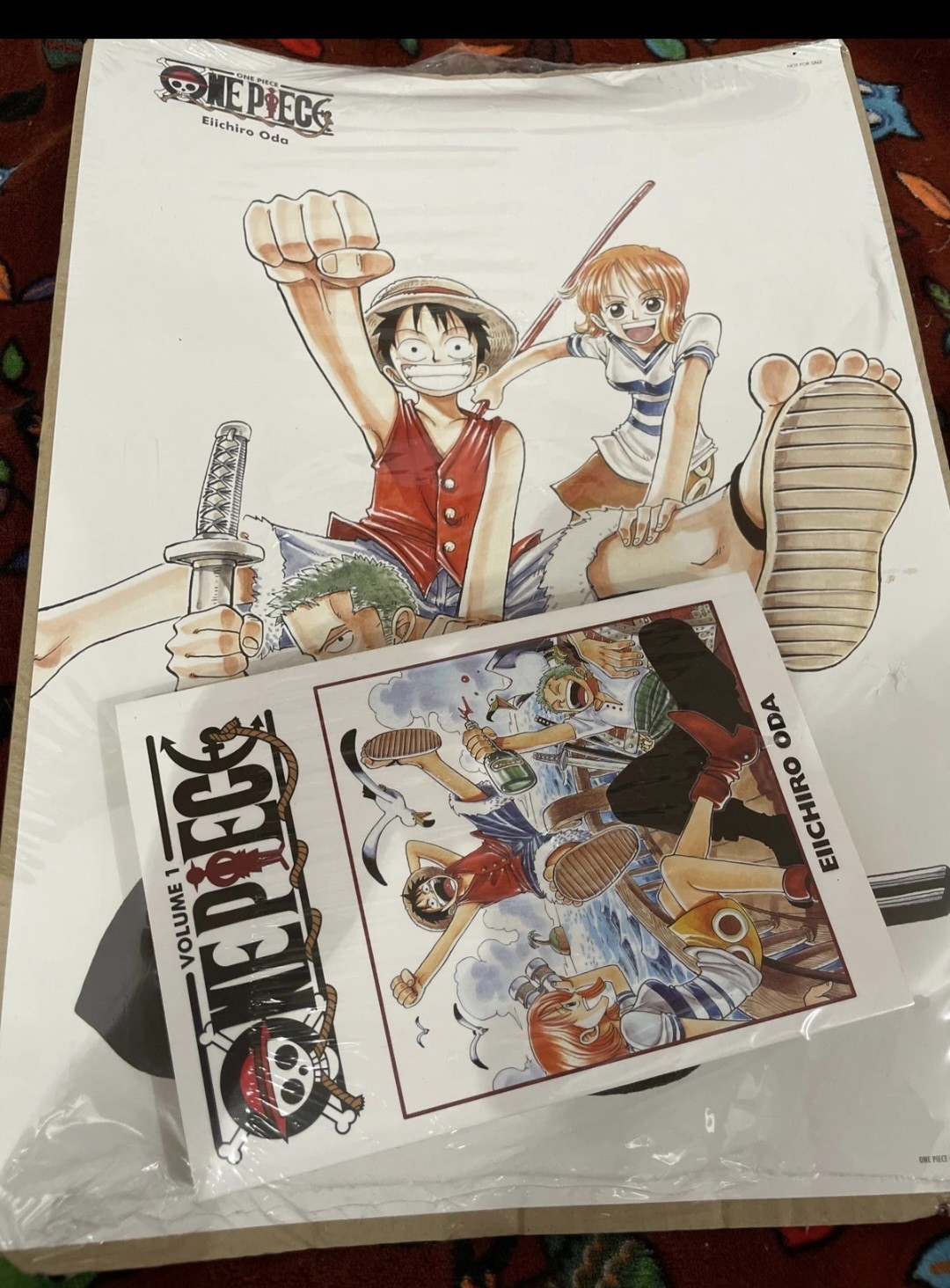 One Piece Volume 1 Manga Eiichiro Oda Monkey D. Luffy Nami Roronoa Zoro