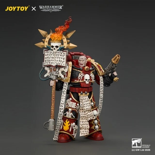 JOYTOY Warhammer 1/18 JT05213 Portaparole Erebus l'Apostolo Oscuro 5" Figura Giocattolo
