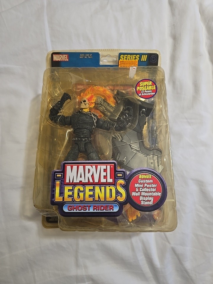MARVEL LEGENDS - SERIES 3 - GHOST RIDER - TOY BIZ 2002 -  (POSTER) - RARE
