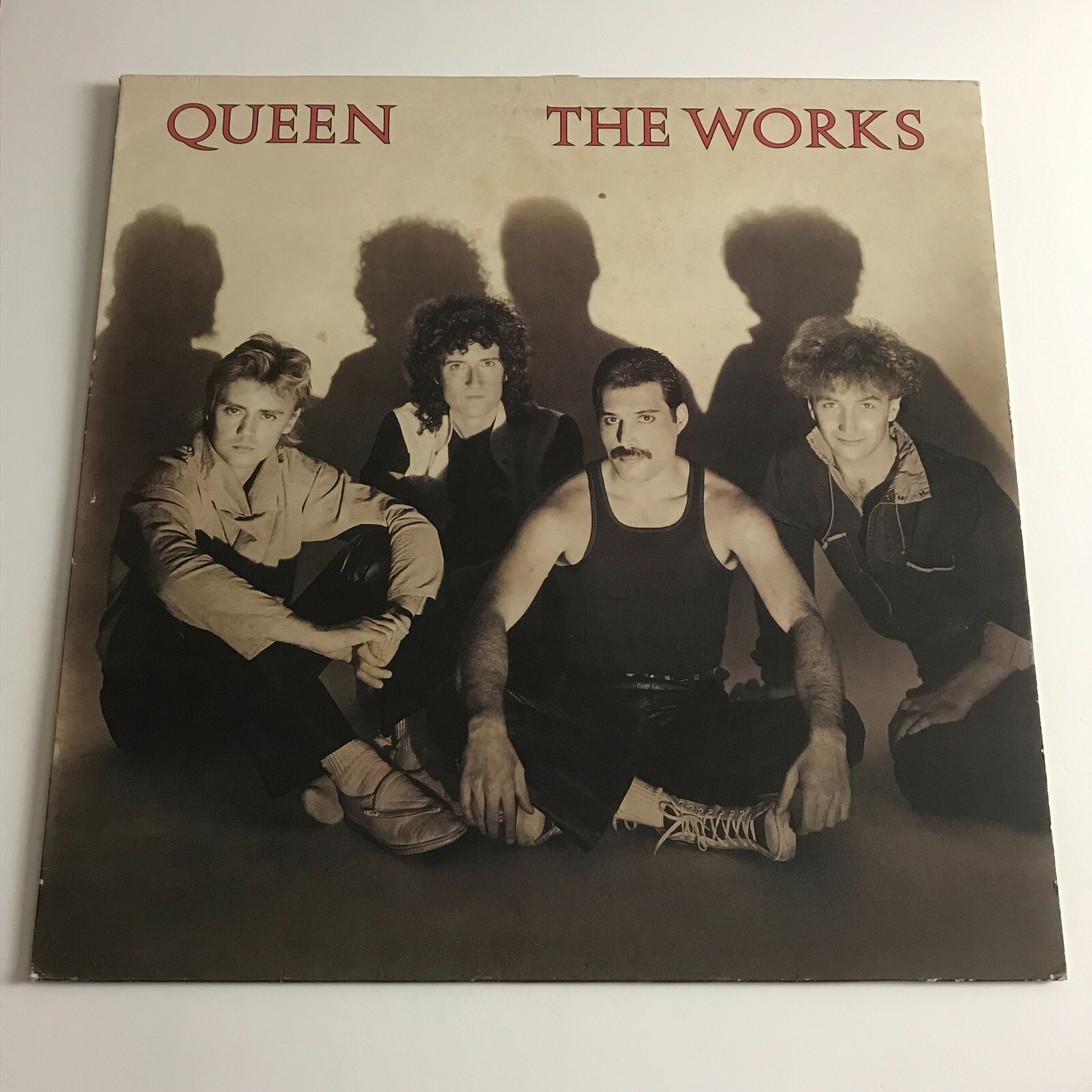 Queen - The Works First Press LP Vinyl Record - EMC 240014 1 VG+/VG+