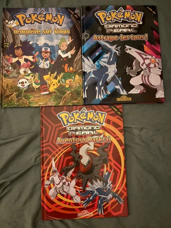 Lot de 3 livres Pokémon