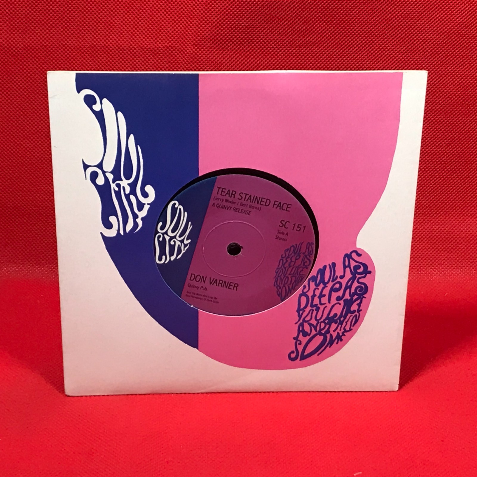 DON VARNER Tear Stained Face 2004 UK 7" vinyl single Mojo Mama 45 record