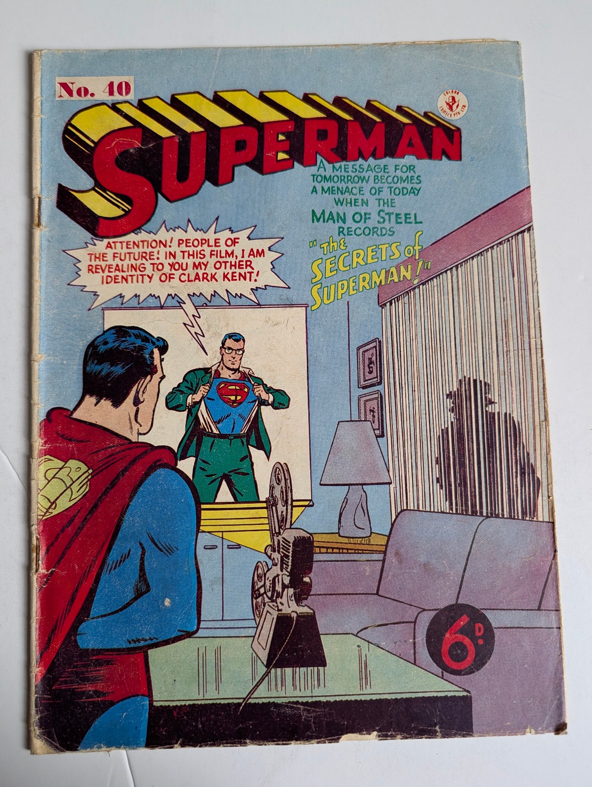 Supeman Comic #40, 1953, Australian K.G. Murray, Atlas