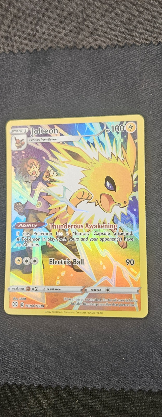 Pokemon Co. Pokemon TCG 2022 SWSH09 Jolteon TG04/TG30 UR Full Art Holo EN