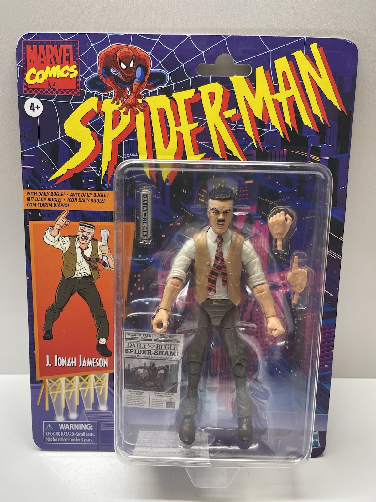 Marvel Legends 6" Spider-Man Retro Series J. Jonah Jameson Action Figure Sealed!