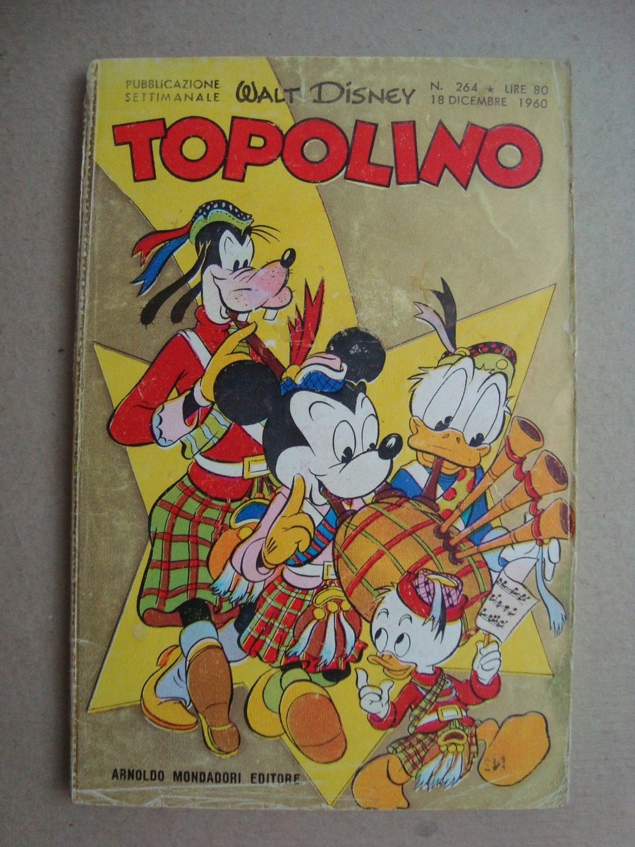 topolino libretto n° 264 ed.mondadori 1960