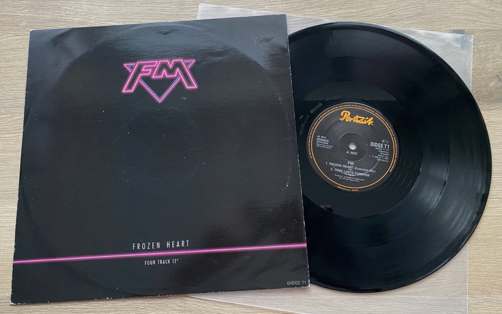 FM Frozen Heart Four Track 12" Vinyl Single 1986 UK Pressing Portrait NM/VG+ Aud