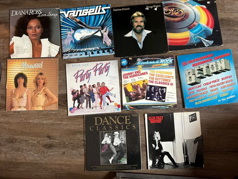 Muzieklot vinyl platen (9x LP) - Rock, Pop, Disco & Classics