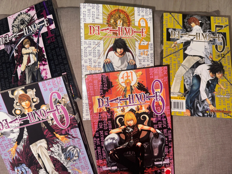 Manga Death Note 1-2-5-6-8