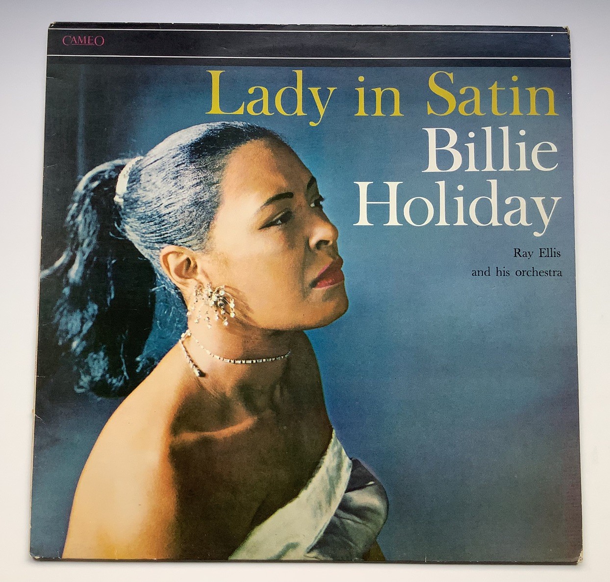 BILLIE HOLIDAY Lady In Satin VINYL LP 1980s Mono Reissue CBS 32259 Ray Ellis EX