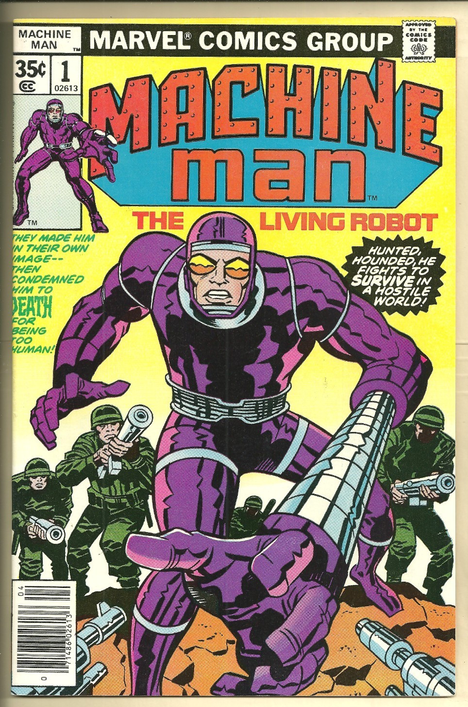 Machine Man #1 VF/NM (1978) 1° emissione! Jack Kirby copertina arte