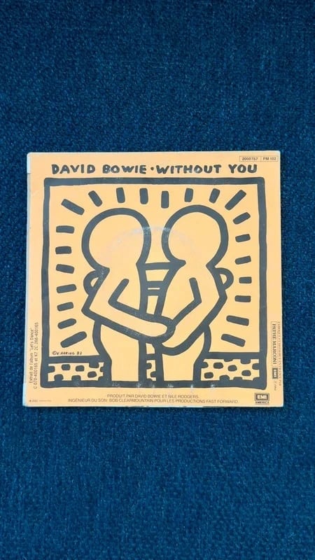 Picture sleeve David Bowie “Without You” arte Keith Haring - sem vinil