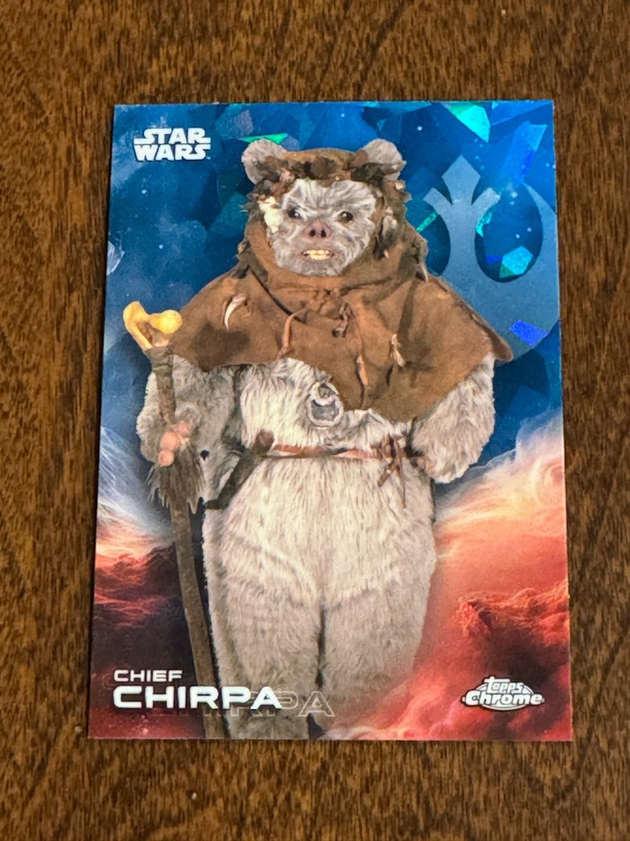 2025 Topps Chrome Star Wars Sapphire Chief Chirpa #112