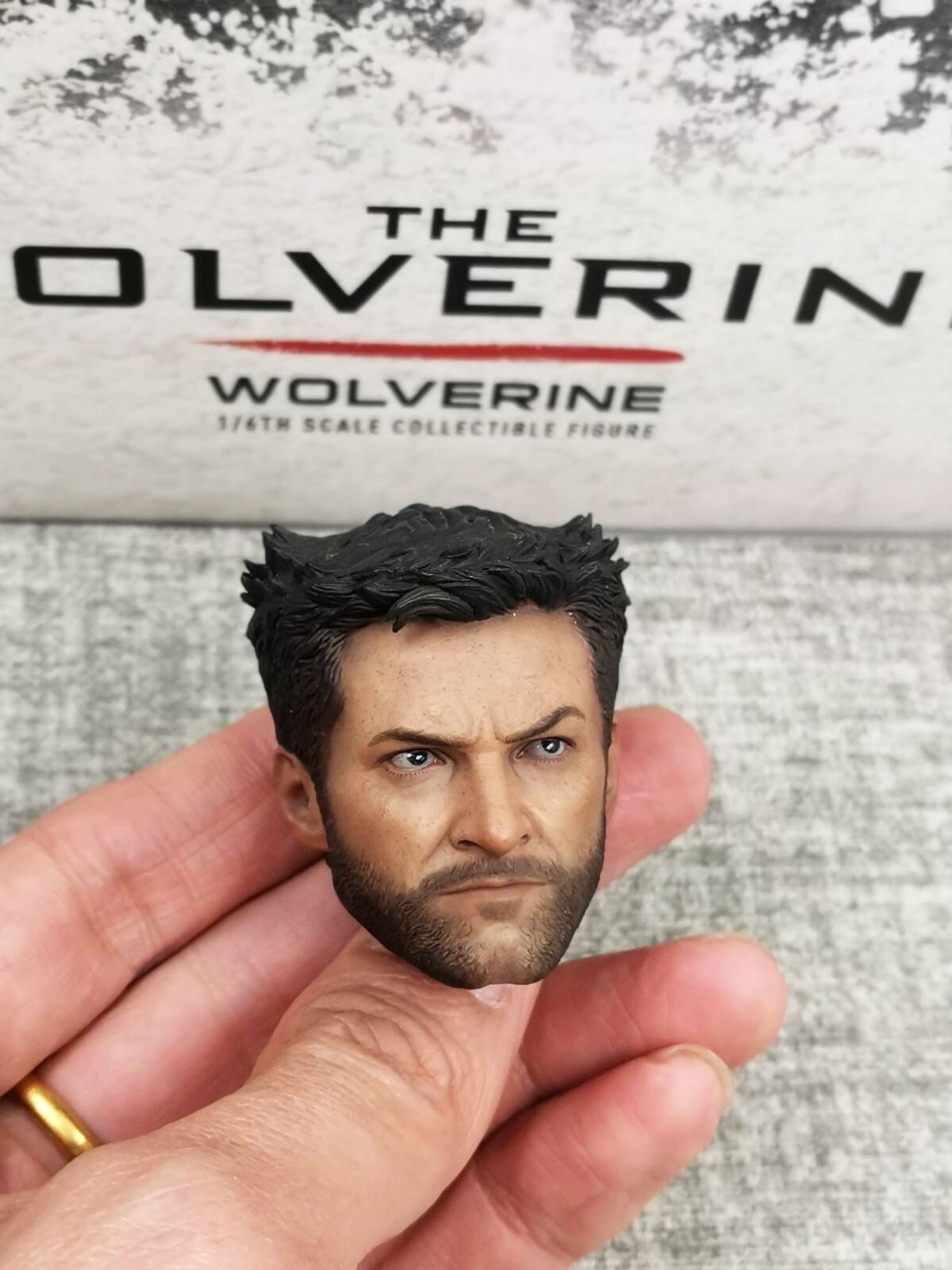 Testa Scultura Figura Il Wolverine 3.0 Accessori Scala 1/6 Da Collezione