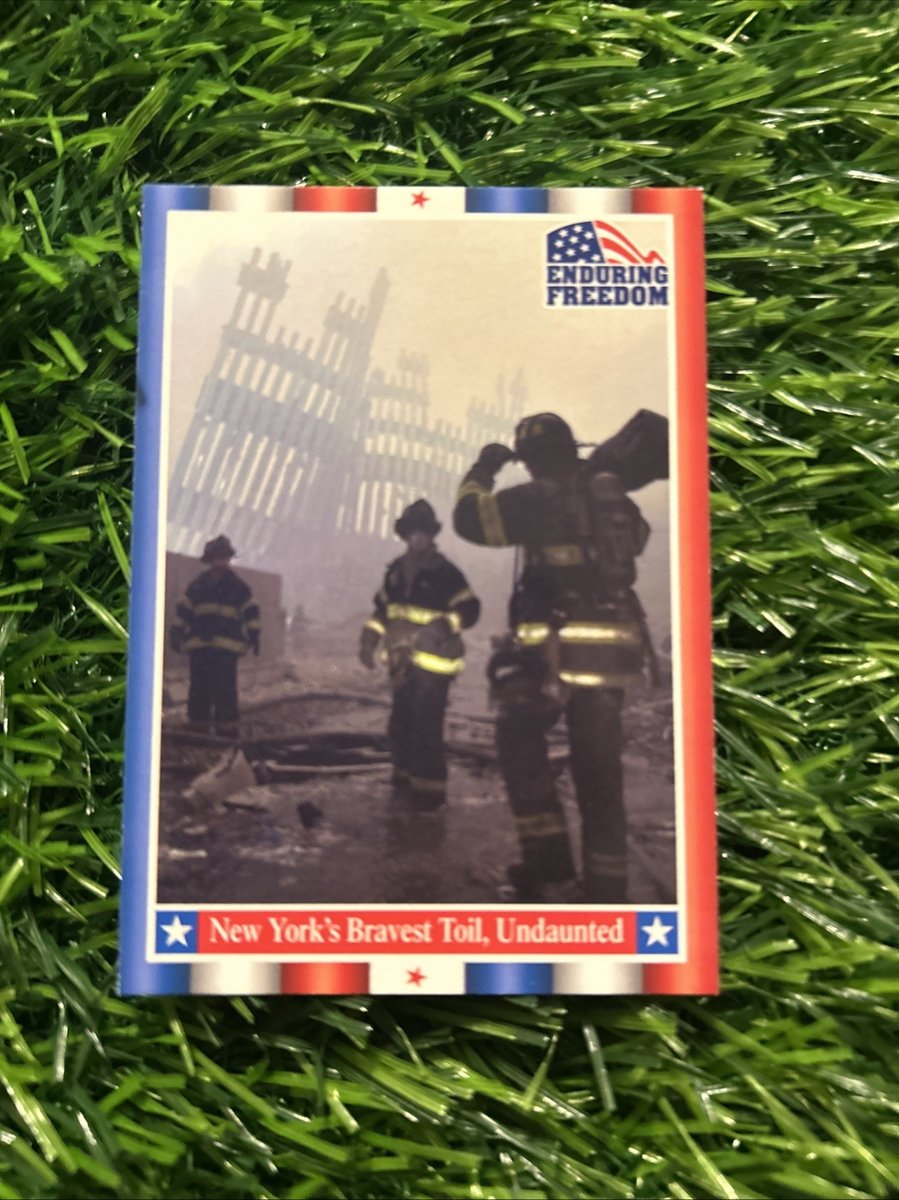Carta Topps Enduring Freedom To The Rescue New Yorks Bravest Fail Undaunted #7 N5