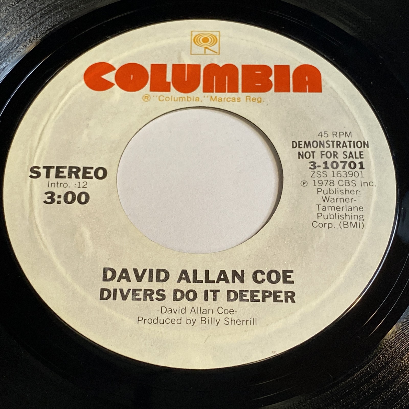 David Allan Coe: Divers Do It Deeper / Divers Do It Deeper 45 - Country