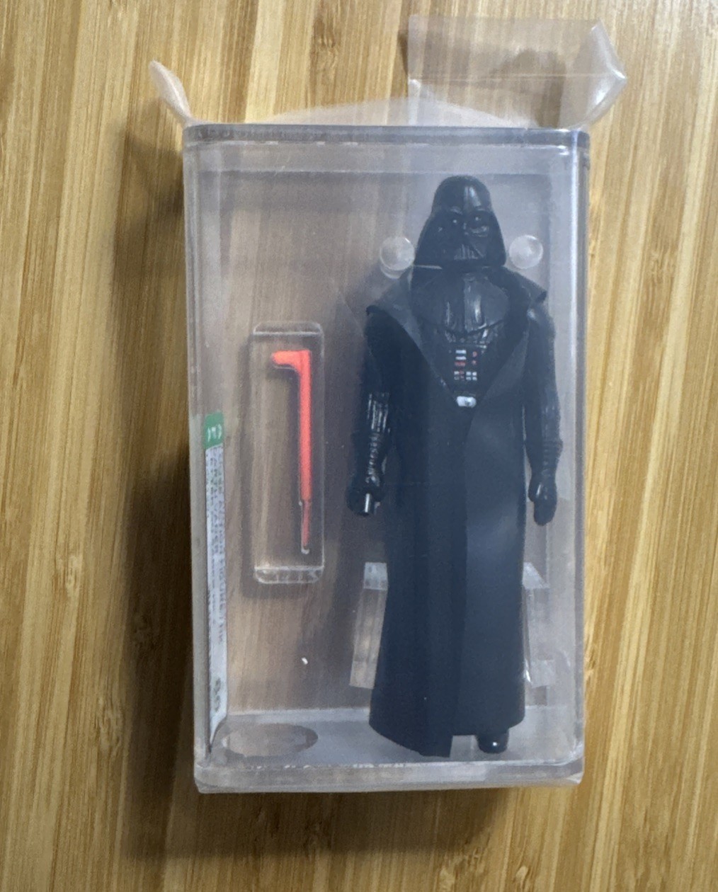 VINTAGE STAR WARS DARTH VADER HK lettera su elsa sciabola AFA 80 NM