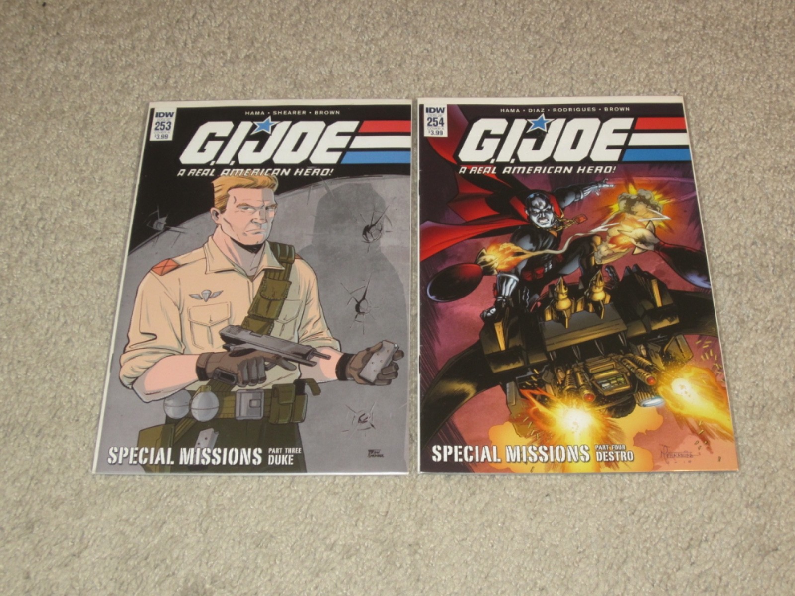 G.I. JOE: A Real American Hero # 254, 255 DUKE & DESTRO MISSIONI SPECIALI IDW VF+