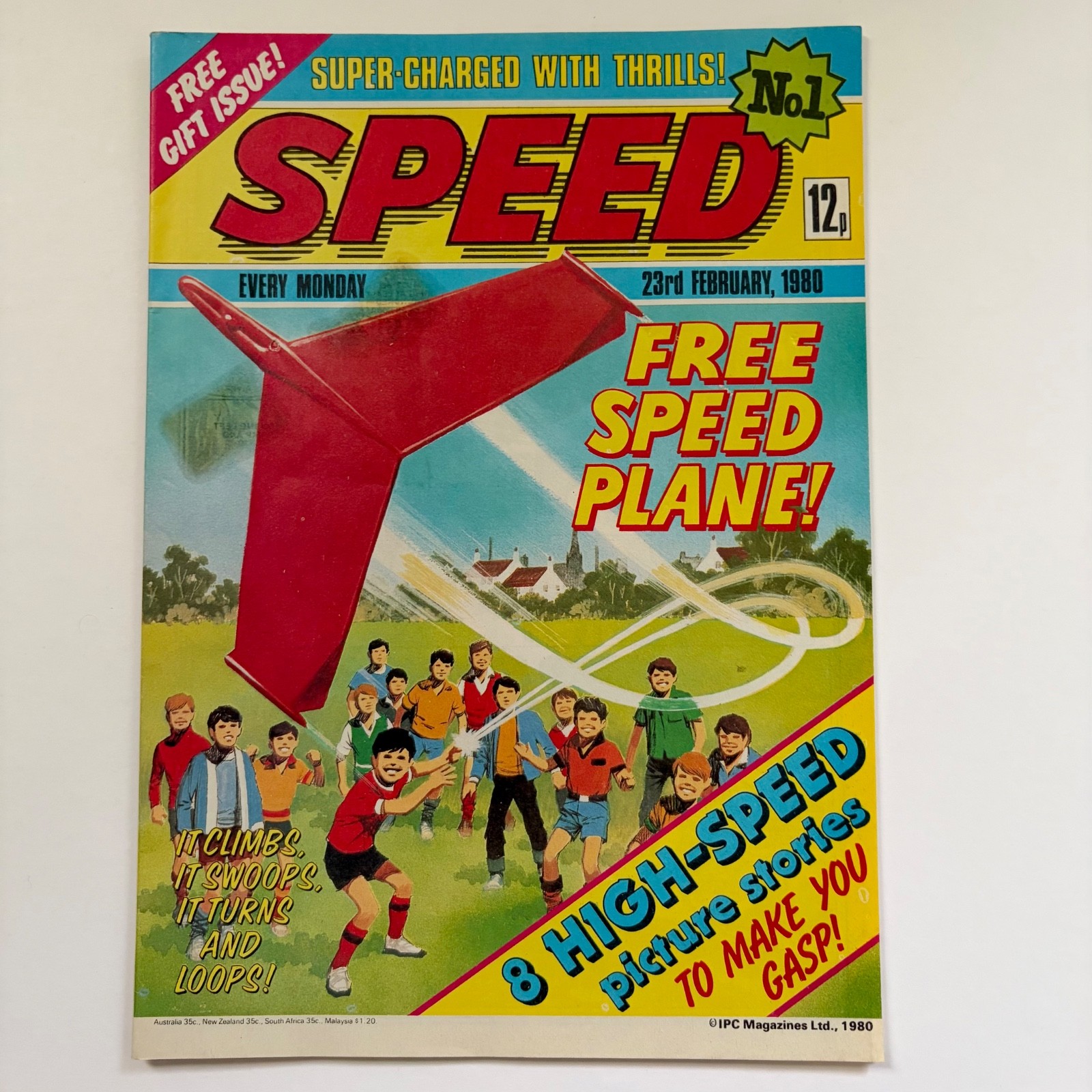Speed Comic - Issue 1 - 1980 - IPC Magazines weekly - Includes Concorde Poster