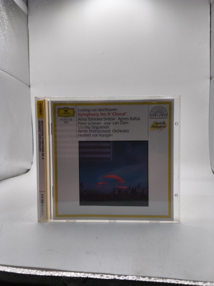 DGG Beethoven SYMPHONY #9 Karajan (CD, 1986, GERMANY, Full Silver) 415 832-2 EX