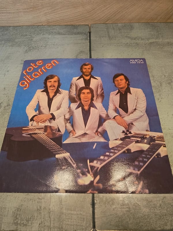 rote Gitarren vinyl Schallplatte selten rar ddr