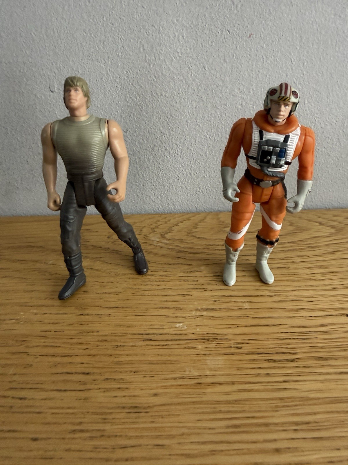 2x FIGURINE STAR WARS LUKE SKYWALKER X WING PILOT & DAGOBAH 3,75" ANNI '90 POTF