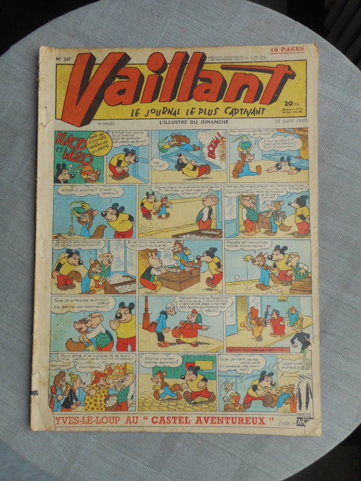 Vaillant Il Giornale Più Avvincente N°267 1950 Buone Condizioni