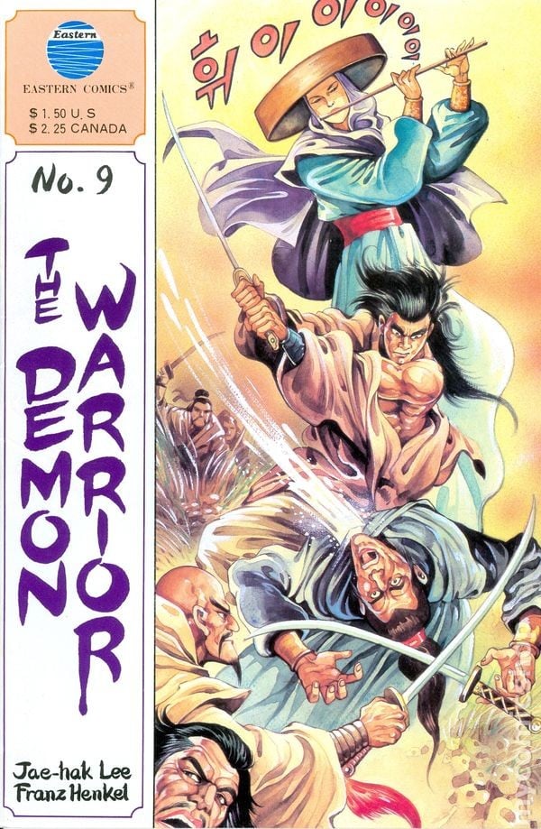 Demon Warrior #9 VG 1988 immagine stock basso grado