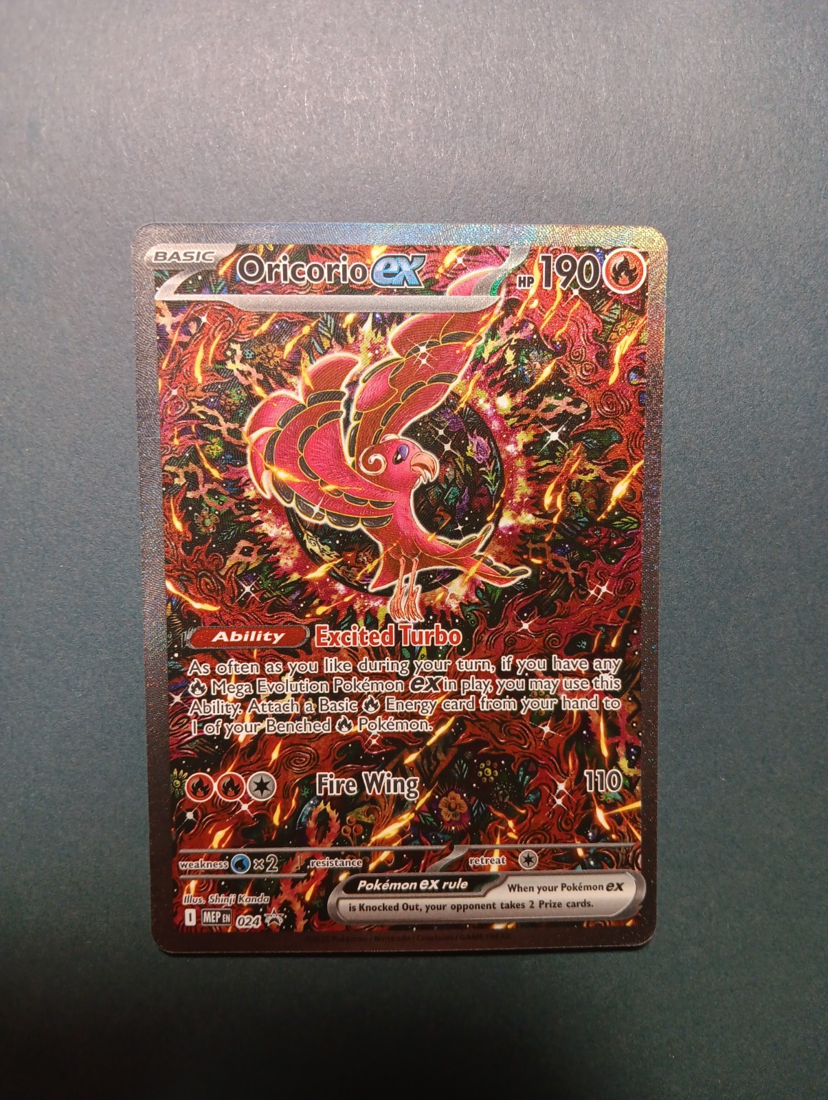 Oricorio ex 024 Me: Mega Evolution Promo Holo
