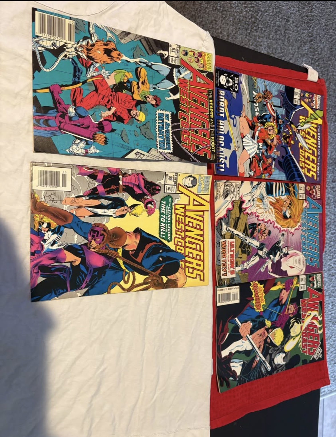 Avengers West Coast Marvel fumetti lotto di 5: #67+#68+#91+#99+#97 fumetti marvel 