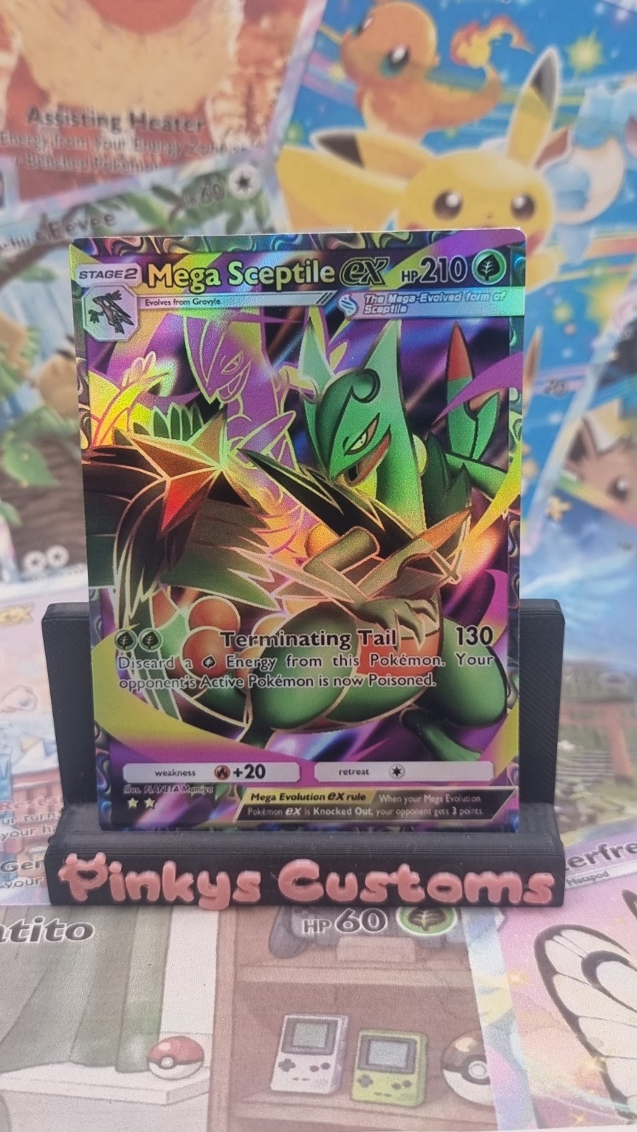 Mega Sceptile - fan art pocket card