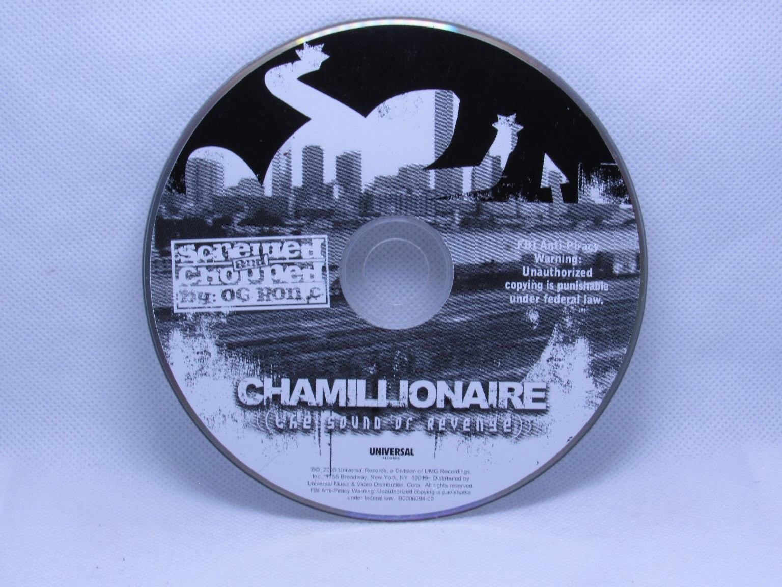 Chamillionaire - Screwed & Chopped (The Sound of Revenge) CD 2005 Hip Hop