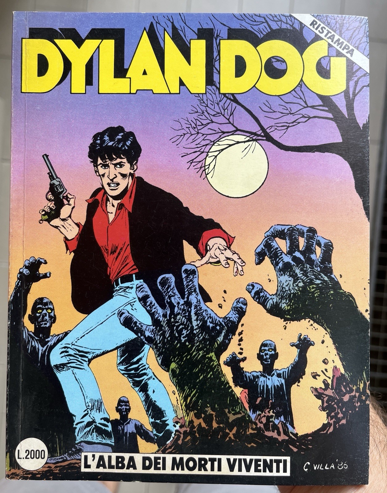 Dylan Dog n.1 Ristampa "L'alba dei morti viventi" Sclavi/Stano 1986