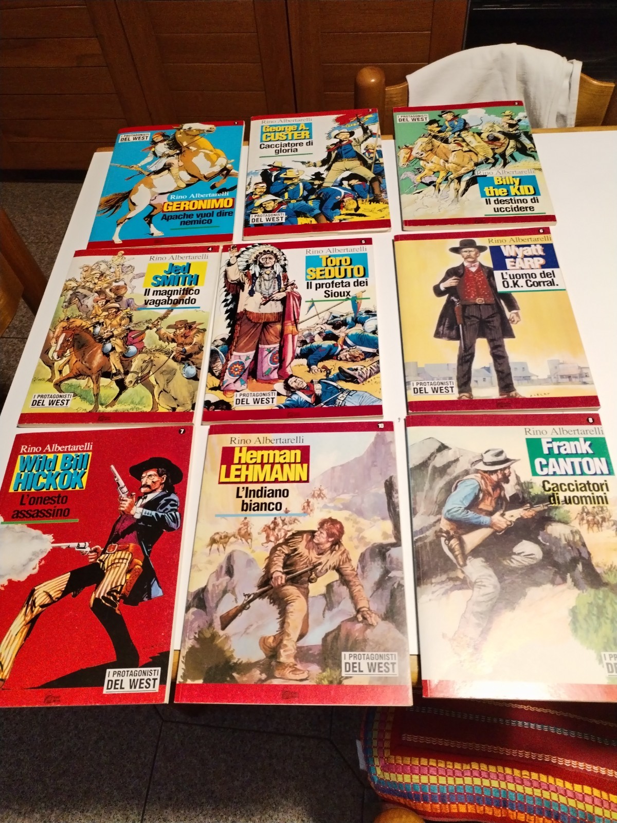 Lotto 9 Fumetti "I Protagonisti del West" - R Albertarelli dal  1 al n 10 manca9