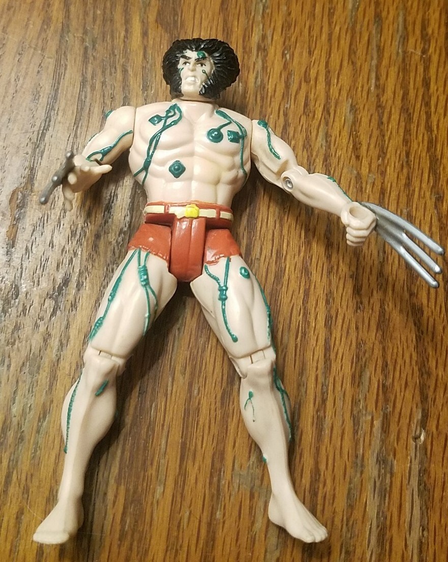 VINTAGE X-MEN Weapon X ACTION FIGURE WOLVERINE #4933 4° EDIZIONE 1992 TOY BIZ.