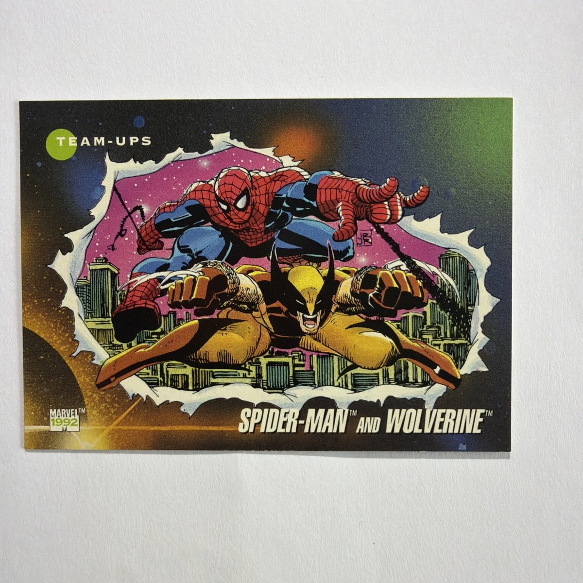 Lot of 9 1992 Impel Marvel Universe Series 3 Team-Ups #74 Spider-Man/Wolverine