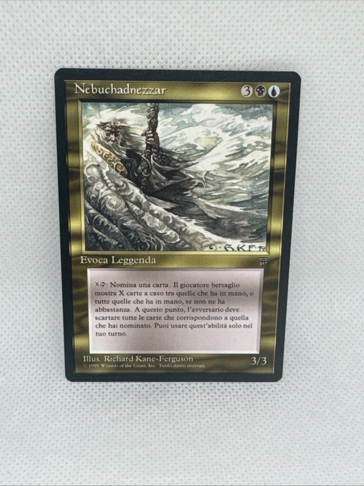 Magic Mtg Leggende Italiane Nabucodonosor ottime condizioni