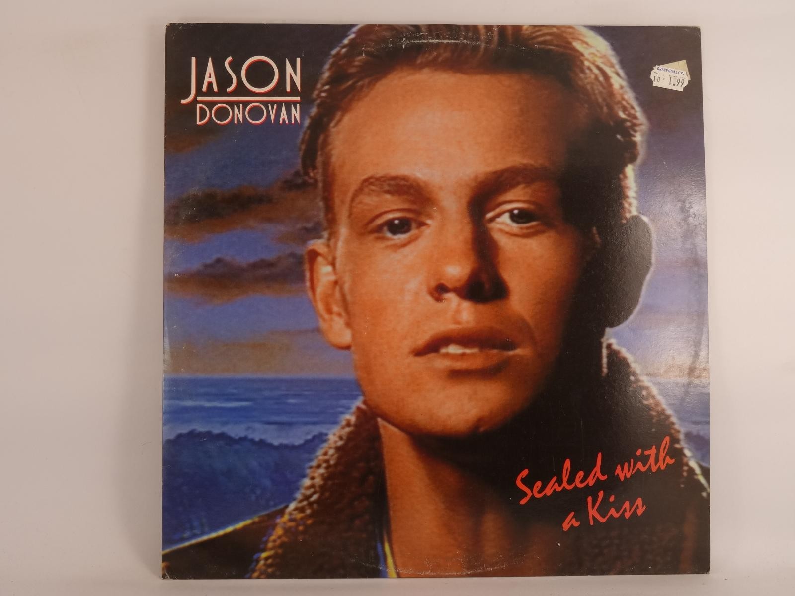 JASON DONOVAN SEALED WITH A KISS (164) 2 Track 12" Single plus Picture Sleeve PW