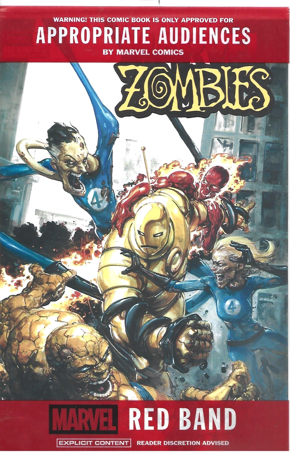 MARVEL ZOMBIES RED BAND #1 CLAYTON CRAIN VAR MARVEL COMICS 2025 NUOVO/SIGILLATO/POLIESTERE
