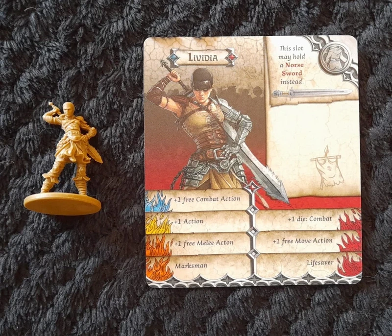 Zombicide Survivor Warchief Lividia Kickstarter Exclusive Furiosa