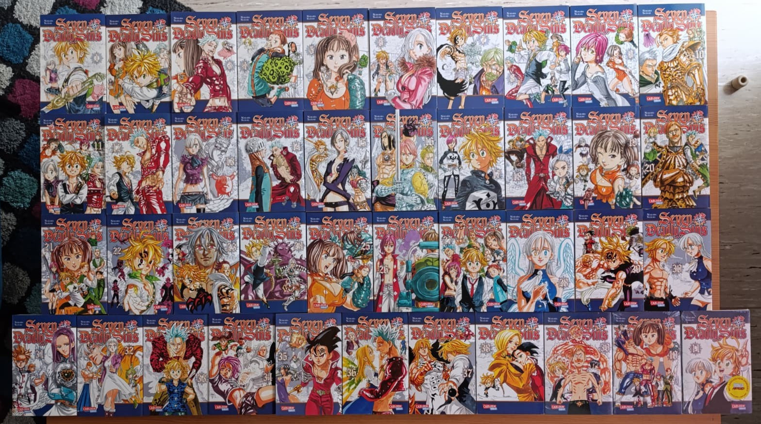 Seven Deadly Sins manga 1-41 completo tedesco Carlsen 41 prima edizione Shikishi